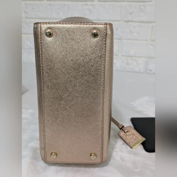 NWT Set Kate Spade Cameron Street Mini Candace Bag & Stacy Wallet Rose Gold NEW - Picture 9 of 16